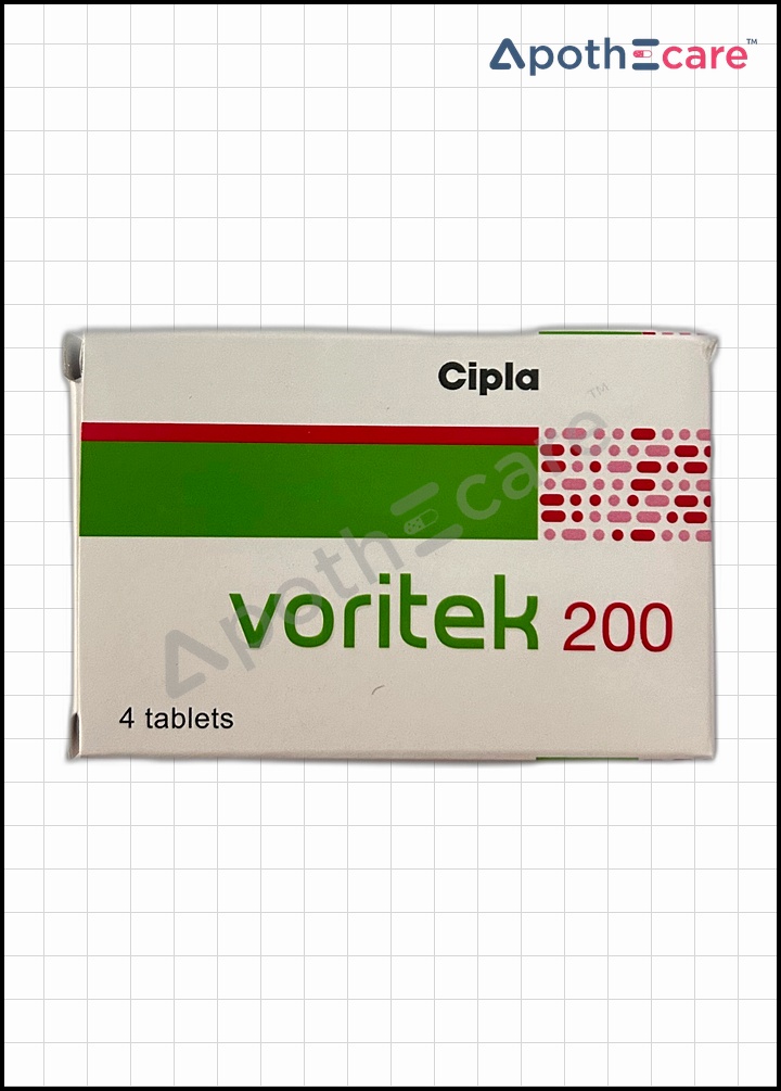 Voritek 200mg Tablet,  which is an antifungal medication used to treat serious fungal infections.