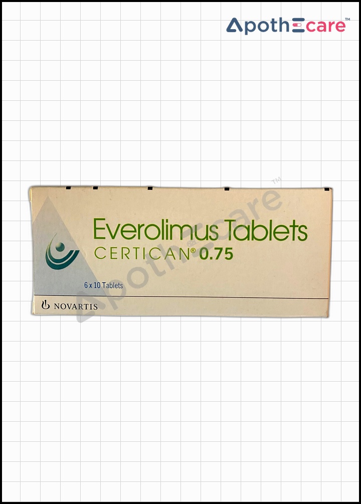 Certican 0.75mg Tablet, is used to treat cancer.