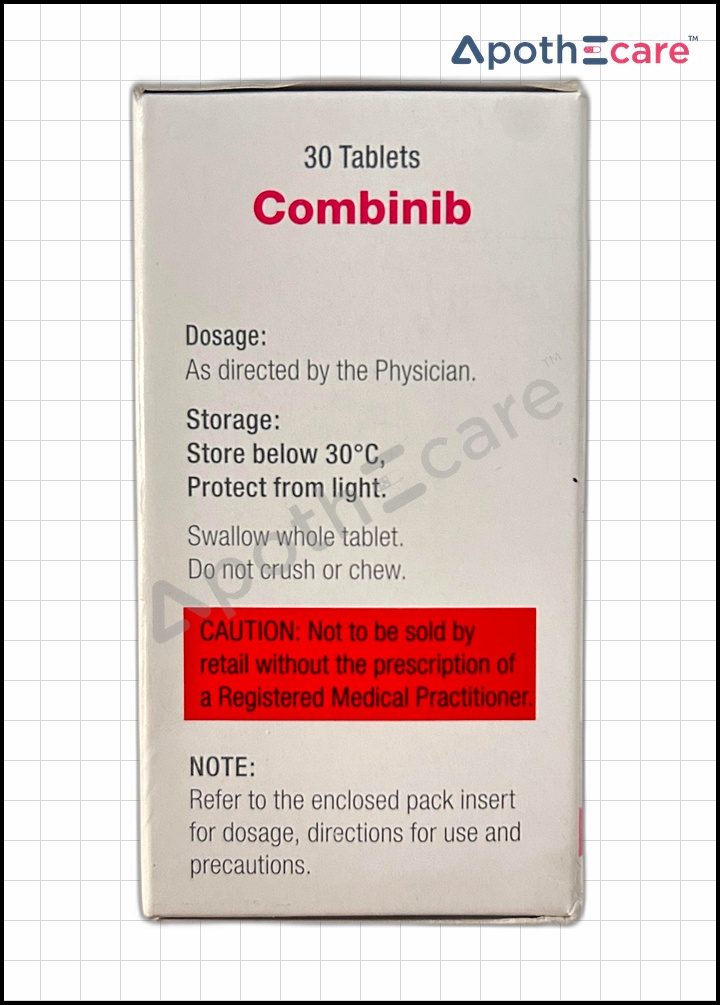 Combinib 250mg Tablet, used in the treatment of certain types of breast cancer.