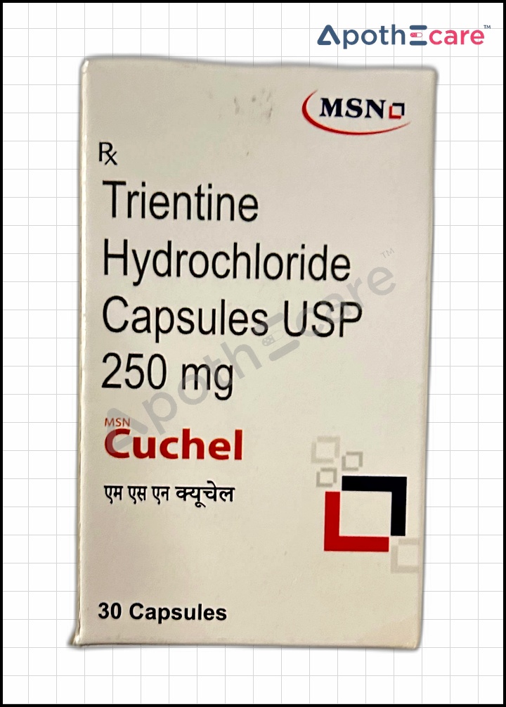 Cuchel 250mg Capsule, a copper-chelating agent used to treat Wilson's disease.