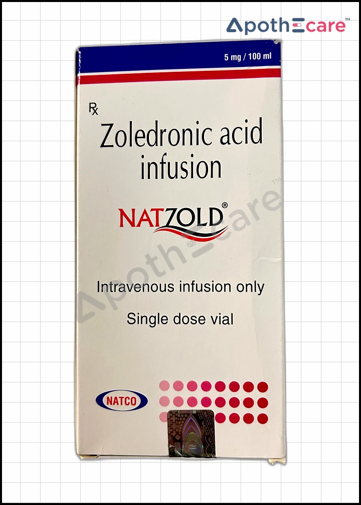 Natzold 5mg Infusion, used to treat or prevent osteoporosis.