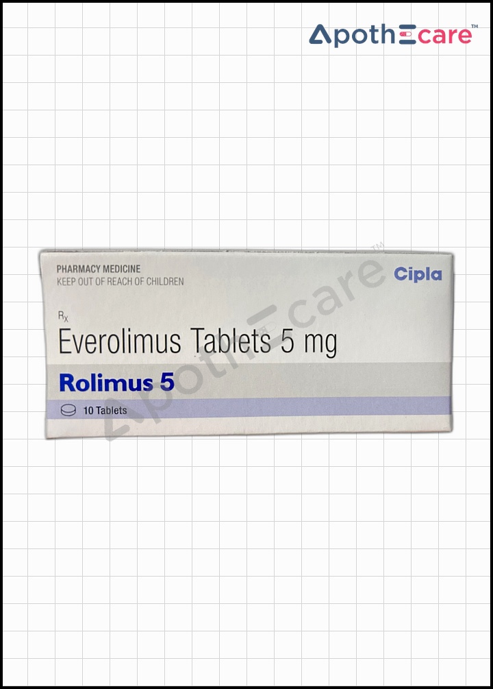Rolimus 5 Tablet, It is used to treat cancer as well as other illnesses.
