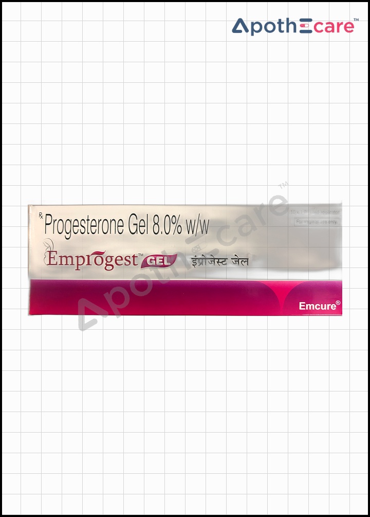 Emprogest 8% Vaginal Gel, a hormone essential for regulating ovulation and maintaining pregnancy.