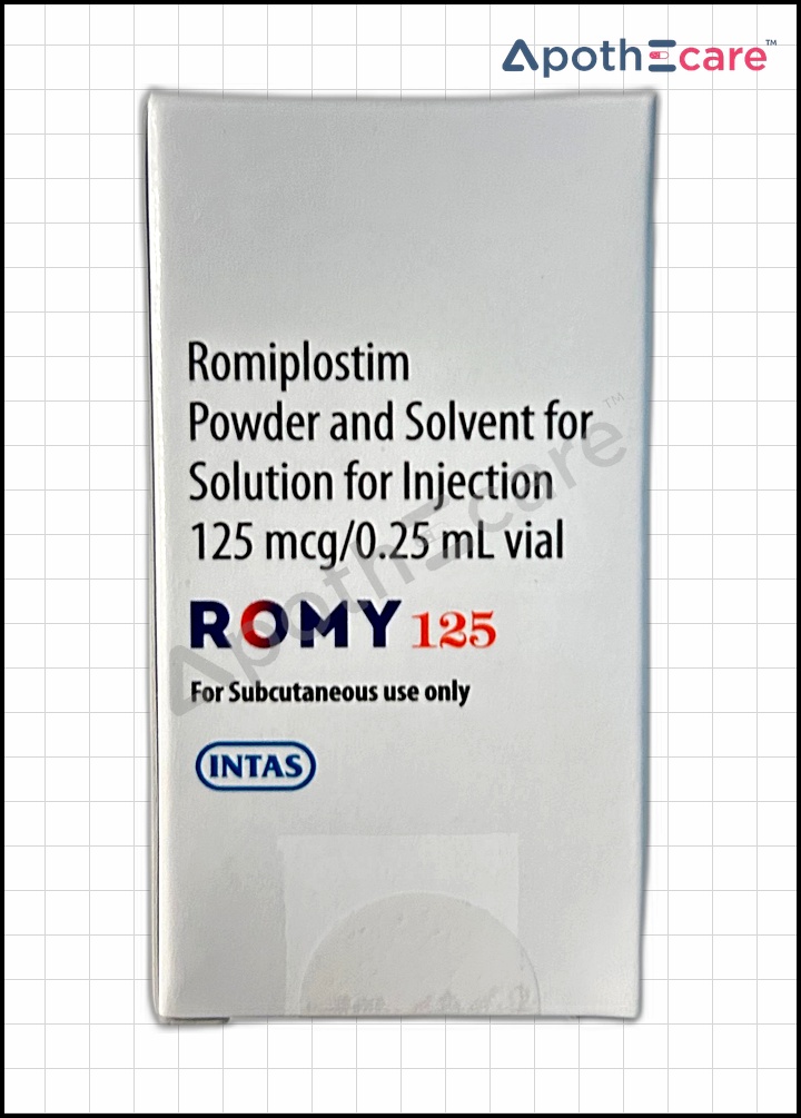 Romy 125mcg Injection, used primarily to treat thrombocytopenia and thrombocytopenic purpura