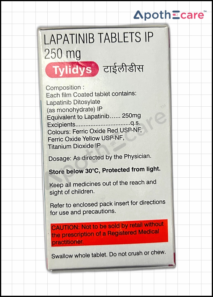 Tylidys 250mg Tablet, is used in the treatment of certain types of breast cancer, particularly HER2-positive breast cancer.