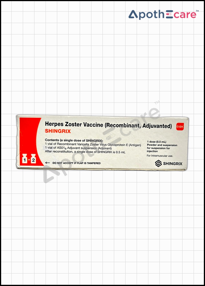 Shingrix Vaccine is used in the prevention of herpes zoster.