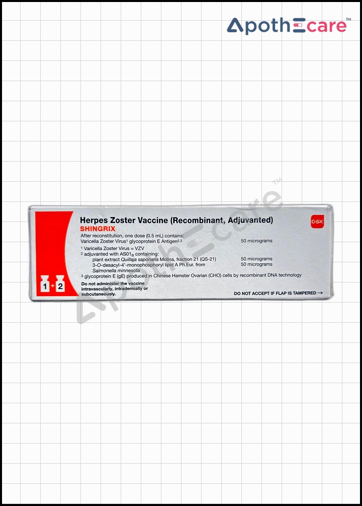 Shingrix Vaccine is used in the prevention of herpes zoster.