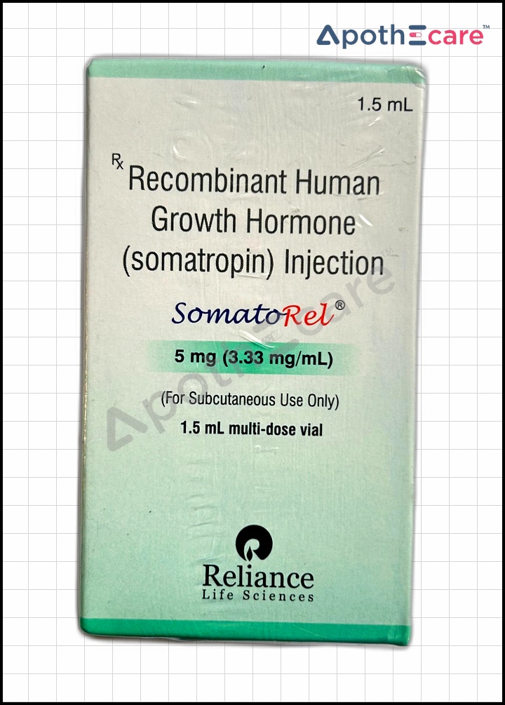 Somatorel 5mg Injection is used to treat growth hormone deficiency.