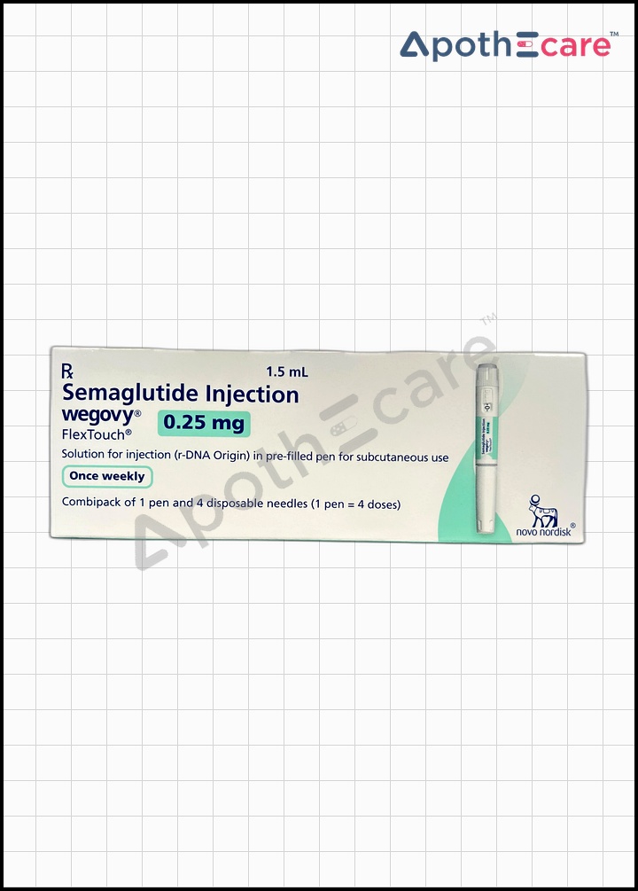 Wegovy 0.25mg Injection is used to manage type 2 diabetes mellitus.