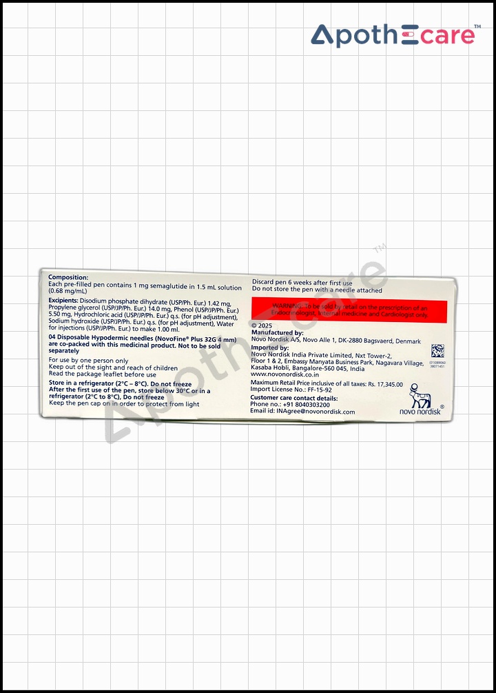 Wegovy 0.25mg Injection is used to manage type 2 diabetes mellitus.