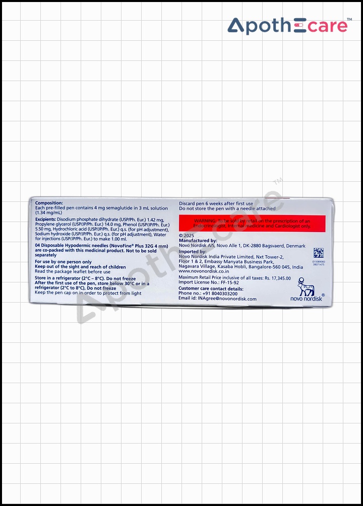 Wegovy 1mg Injection is used to manage type 2 diabetes mellitus.