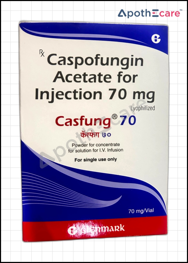 Casfung 70mg Injection is used to treat severe fungal infections.