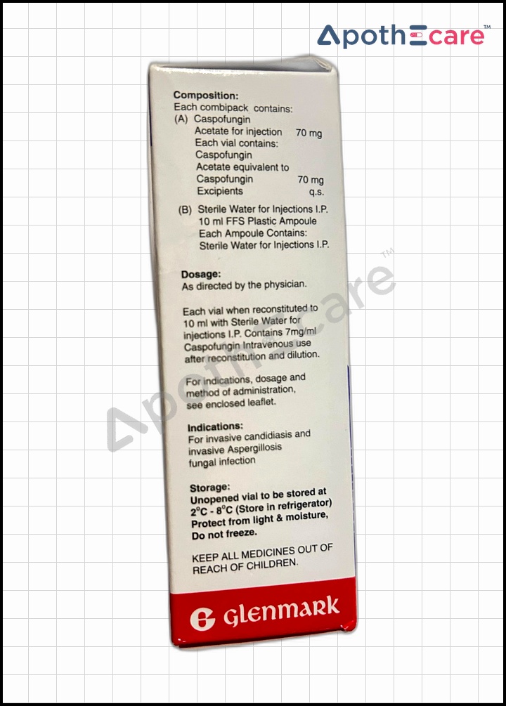 Casfung 70mg Injection is used to treat severe fungal infections.