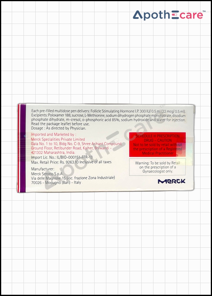 Gonal-F 300IU Injection is used for fertility treatment.