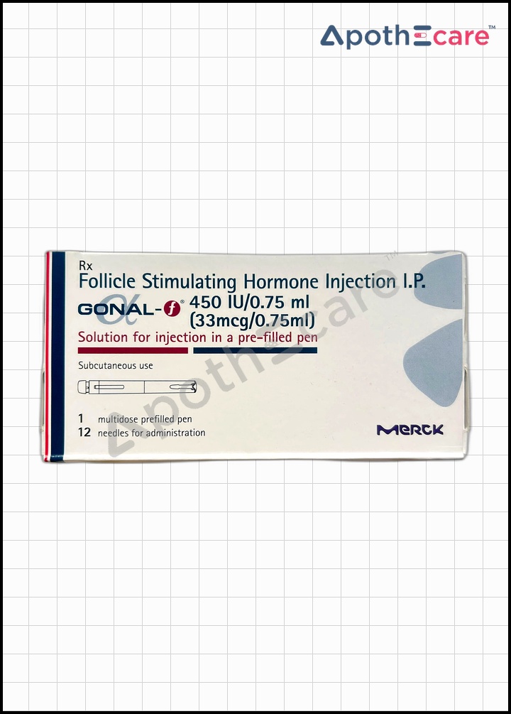 Gonal-F 450IU Injection is used for fertility treatment.