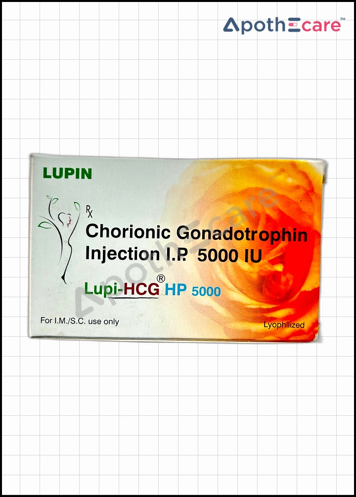 Lupi-HCG 5000IU Injection used in treating various fertility-related conditions.