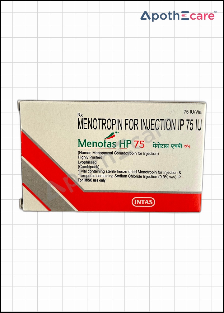 Menotas HP 75IU Injection is used for fertility treatment.
