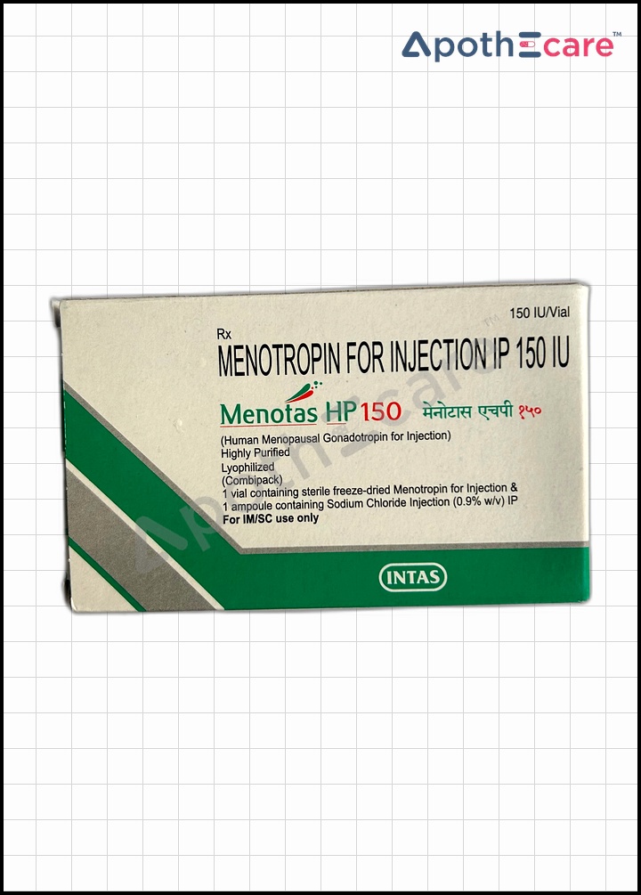 Menotas HP 150IU Injection is used for fertility treatment.
