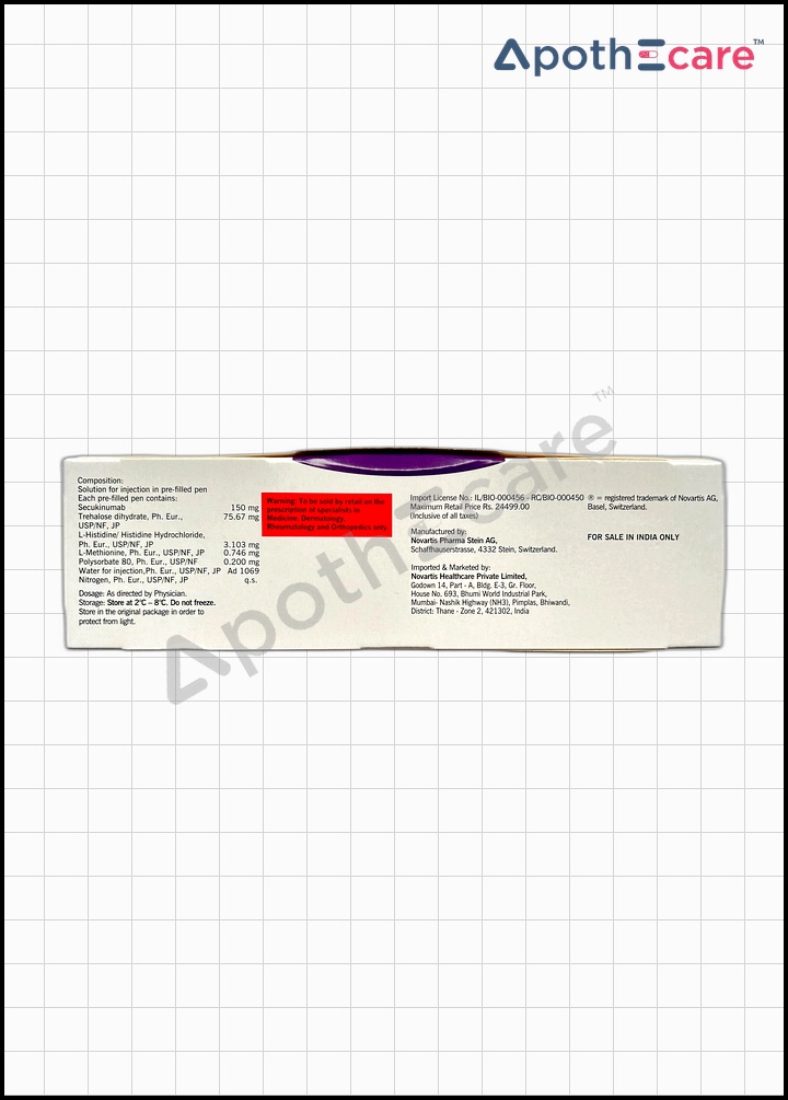 Scapho 150mg Pre-filled Pen is used in the treatment of various autoimmune conditions.