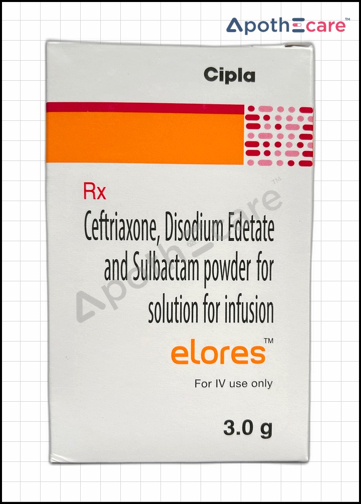 Elores 3gm injection  used in the treatment of a variety of bacterial infections.