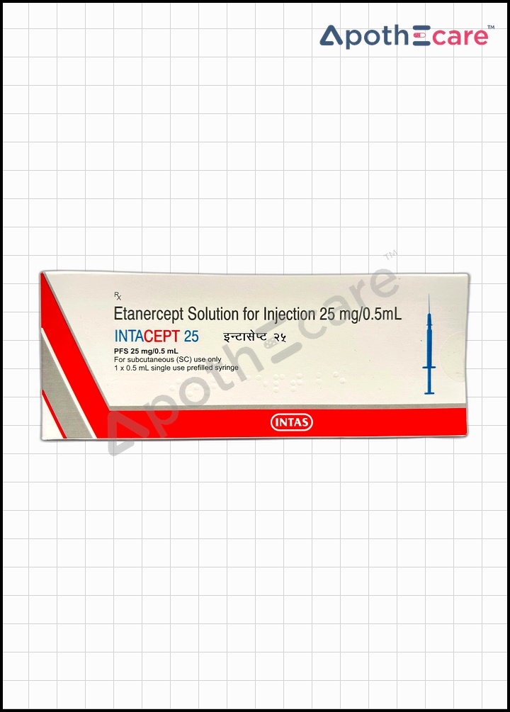 Intacept 25mg Injection is used in the treatment of autoimmune diseases.