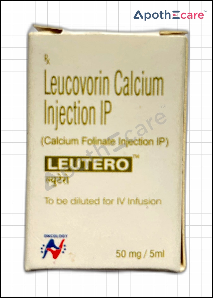 Leutero 50mg Injection is used to stop the negative effects of the anticancer drug methotrexate.