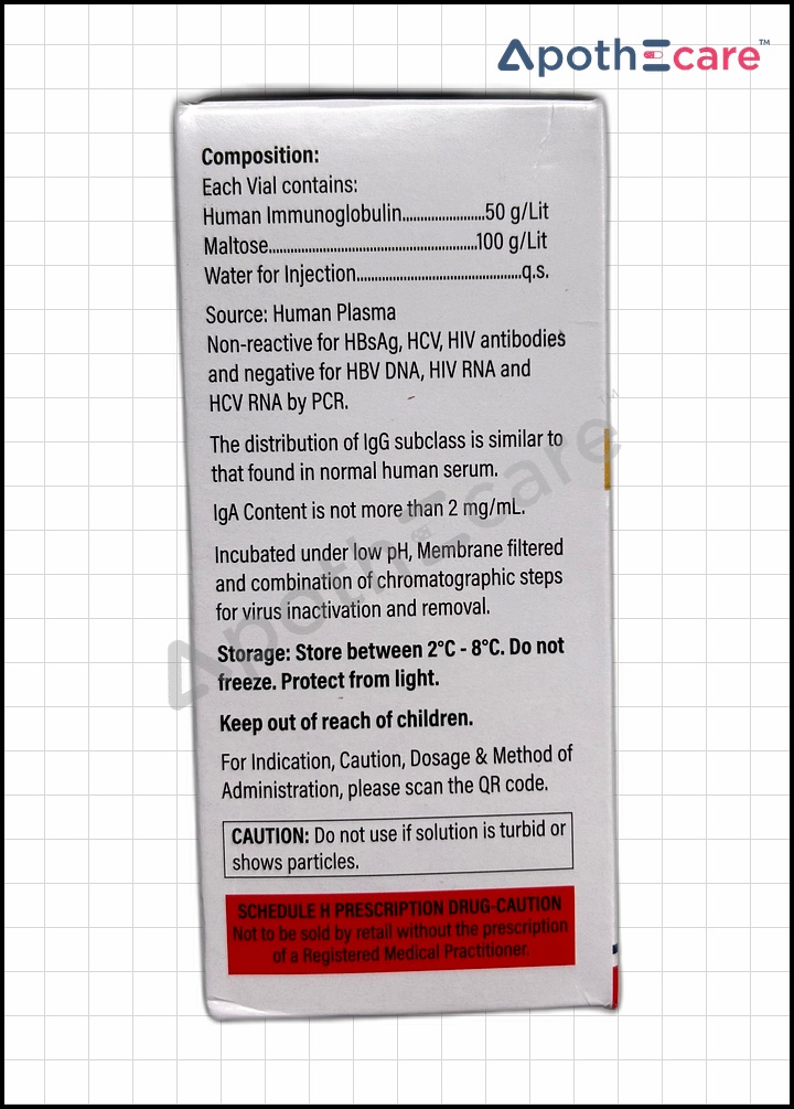 Immunosen 5gm Injection used in the treatment of immune deficiency disorders.