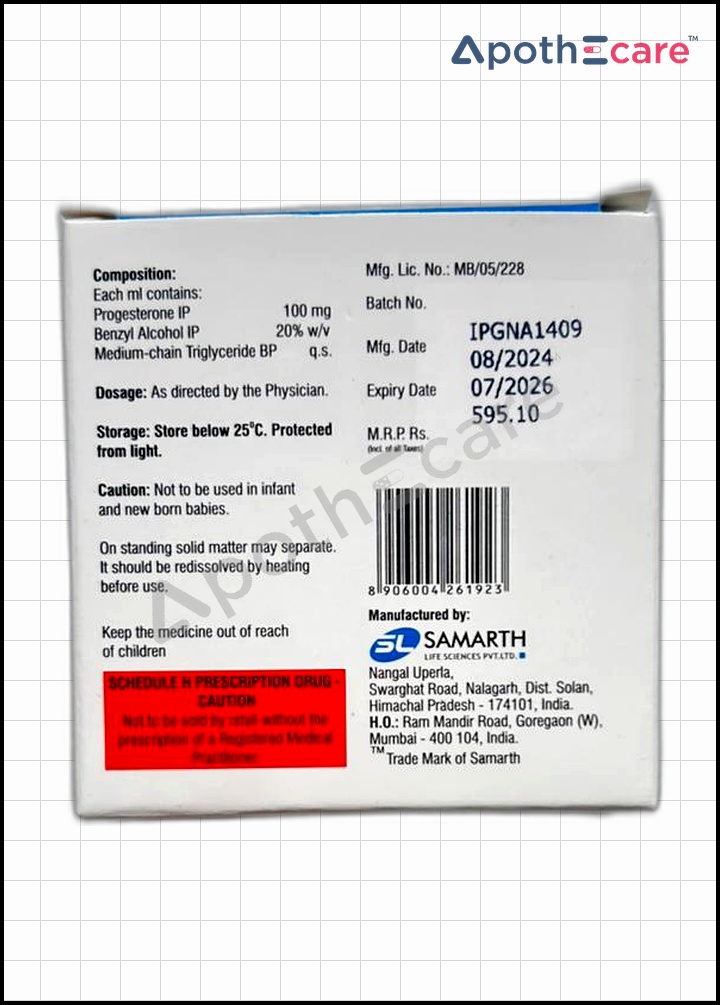 Eugest 100mg Injection is used to treat progesterone deficiency-related illness.