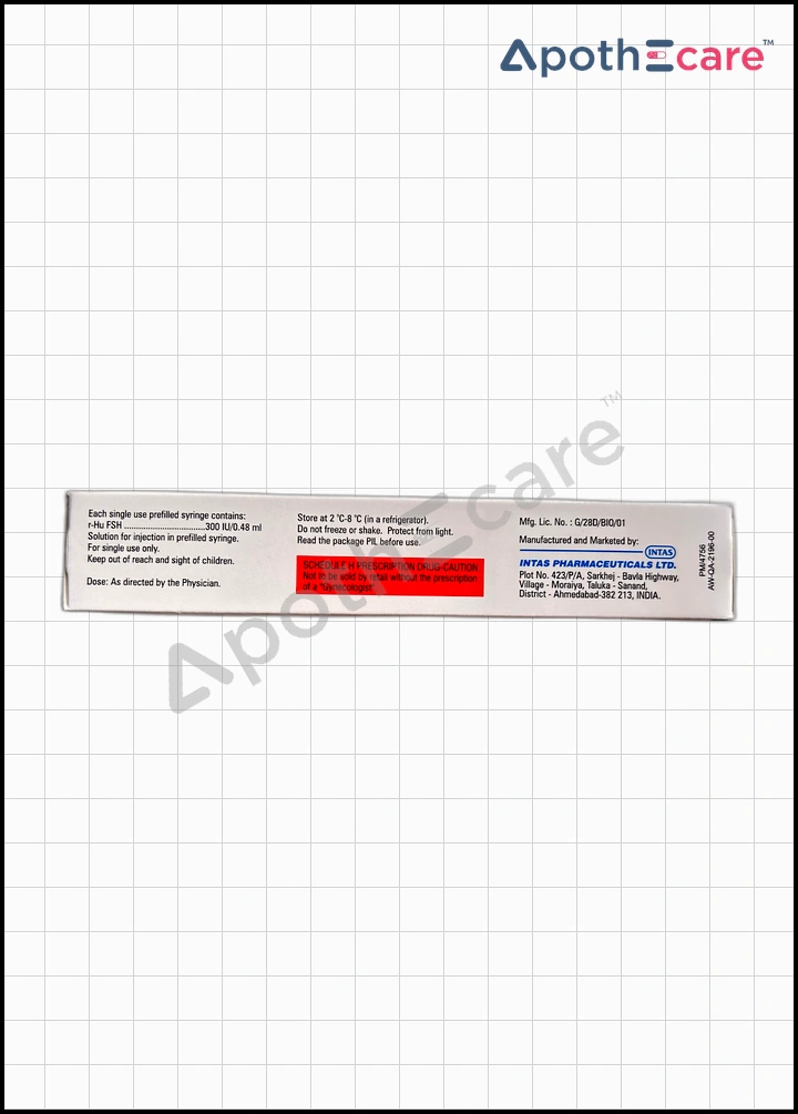 Folisurge 300IU Injection,  which is commonly used in fertility treatments.