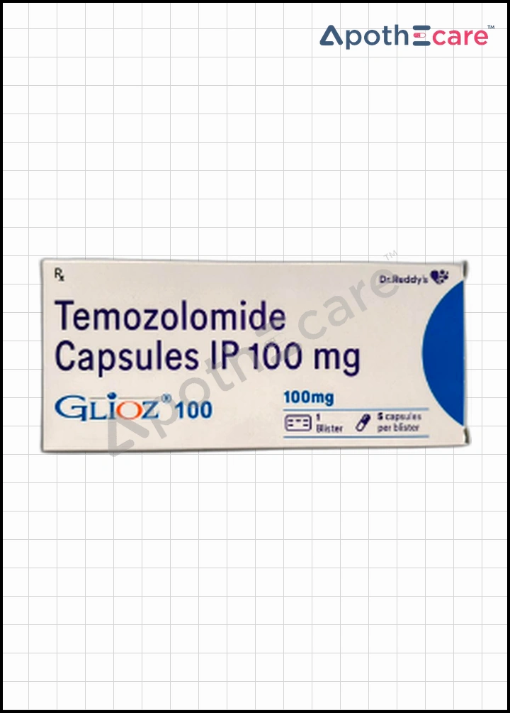 Glioz 100mg Capsule is used in the treatment of  brain cancer.