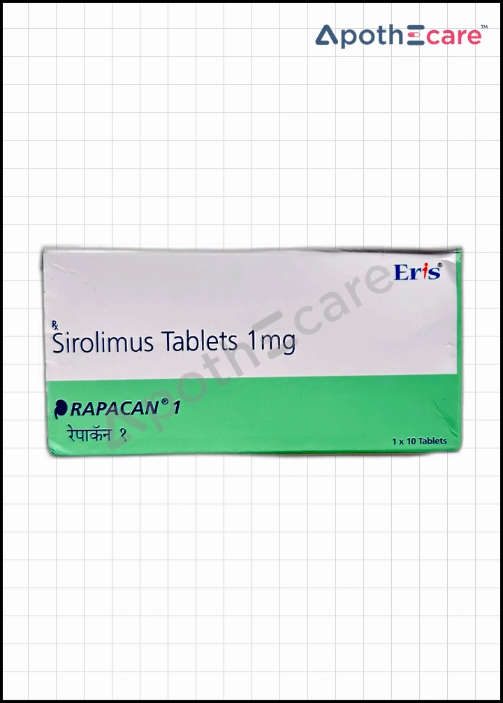 Rapacan 1mg Tablet is used to prevent organ rejection in transplant patients.