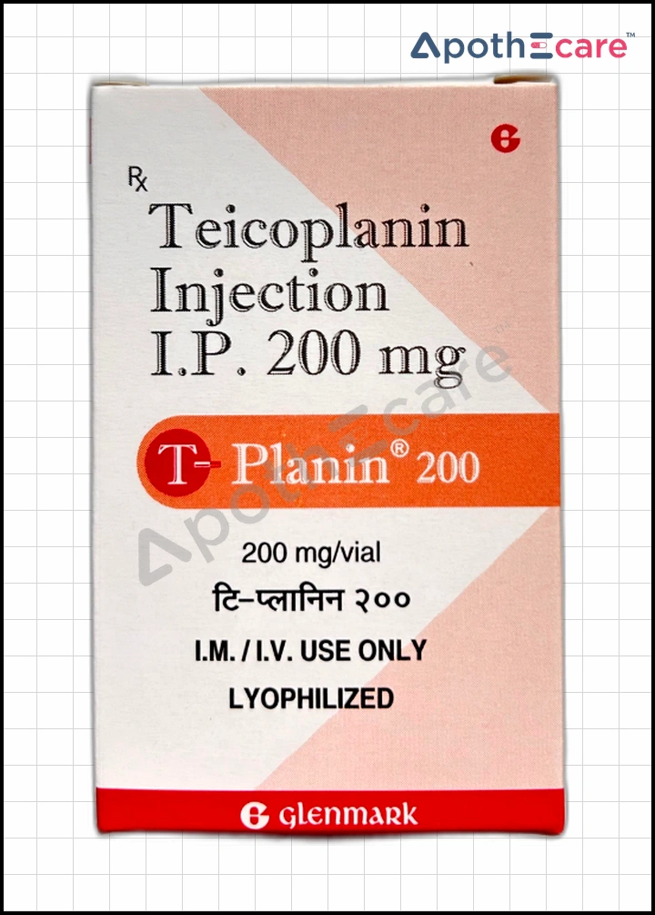 T-Planin 200mg Injection is used to treat a wide range of bacterial infections.