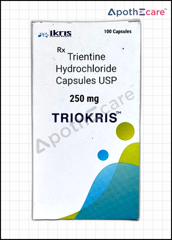Trikoris 250mg Capsule is used in the treatment of Wilson's Disease