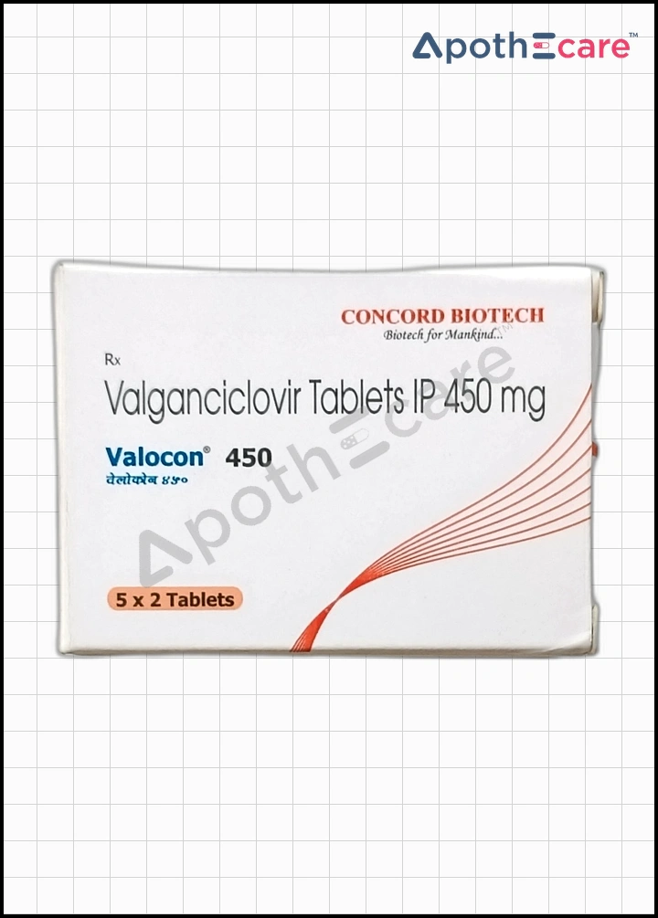 Valocon 450 is an antiviral medication used to treat cytomegalovirus (CMV) infections