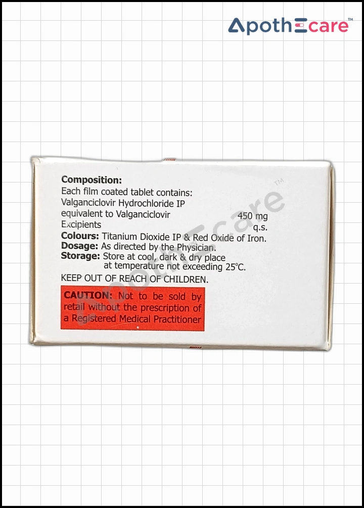 Valocon 450 is an antiviral medication used to treat cytomegalovirus (CMV) infections