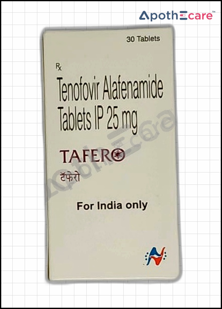 tafero-25mg-tablet used to Treat Chronic Hepatitis B virus infection, HIV Infection