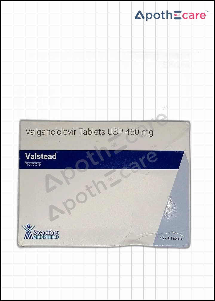 valstead-450mg used to treat Cytomegalovirus (CMV) retinitis (a serious eye infection) in adults with AIDS