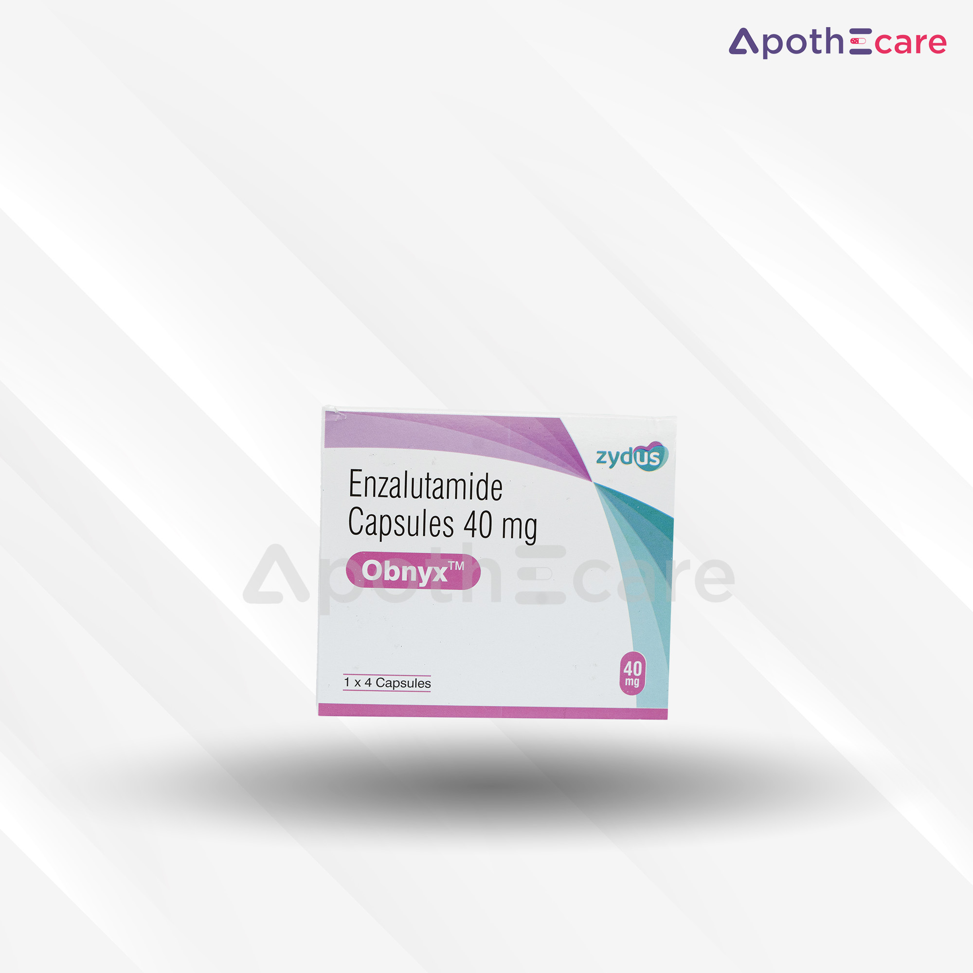 Obnyx 40mg Capsules contains Enzalutamide, used for prostate cancer treatment.