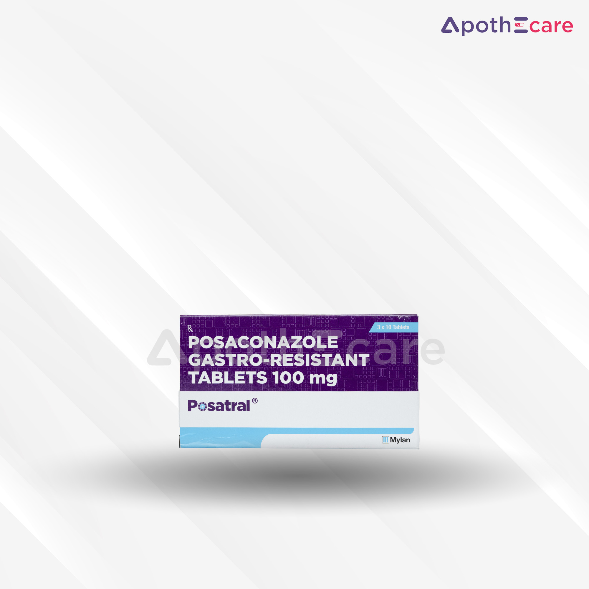 Posatral 100mg tablets, used to treat fungal infections.