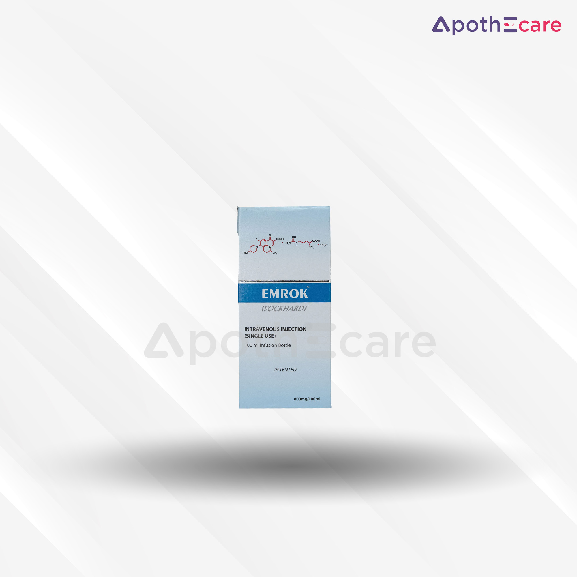 Emrok IV 100ml, used for treating bacterial infections and other conditions.