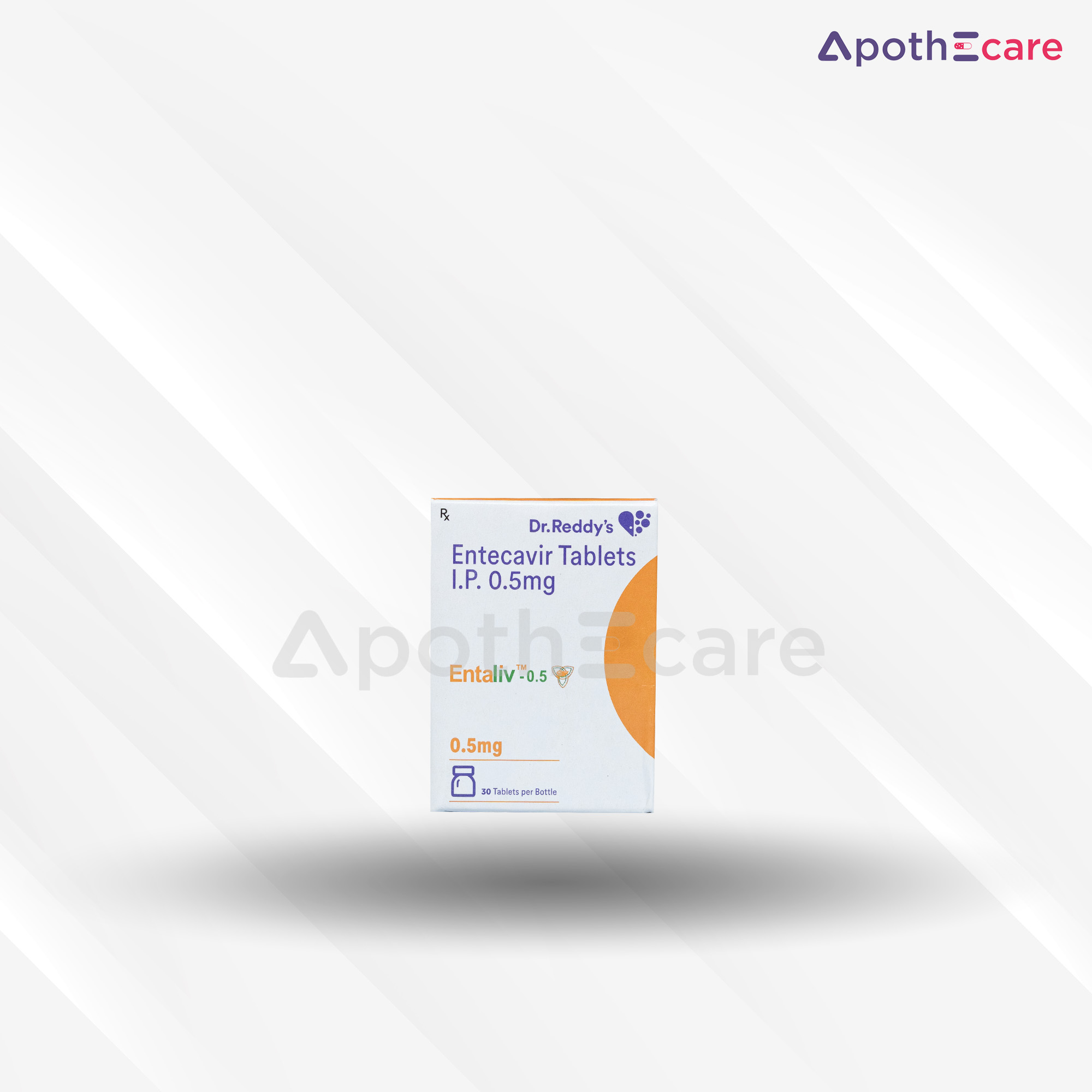 Entaliv 0.5mg Tablet, used in the treatment of hepatitis B.