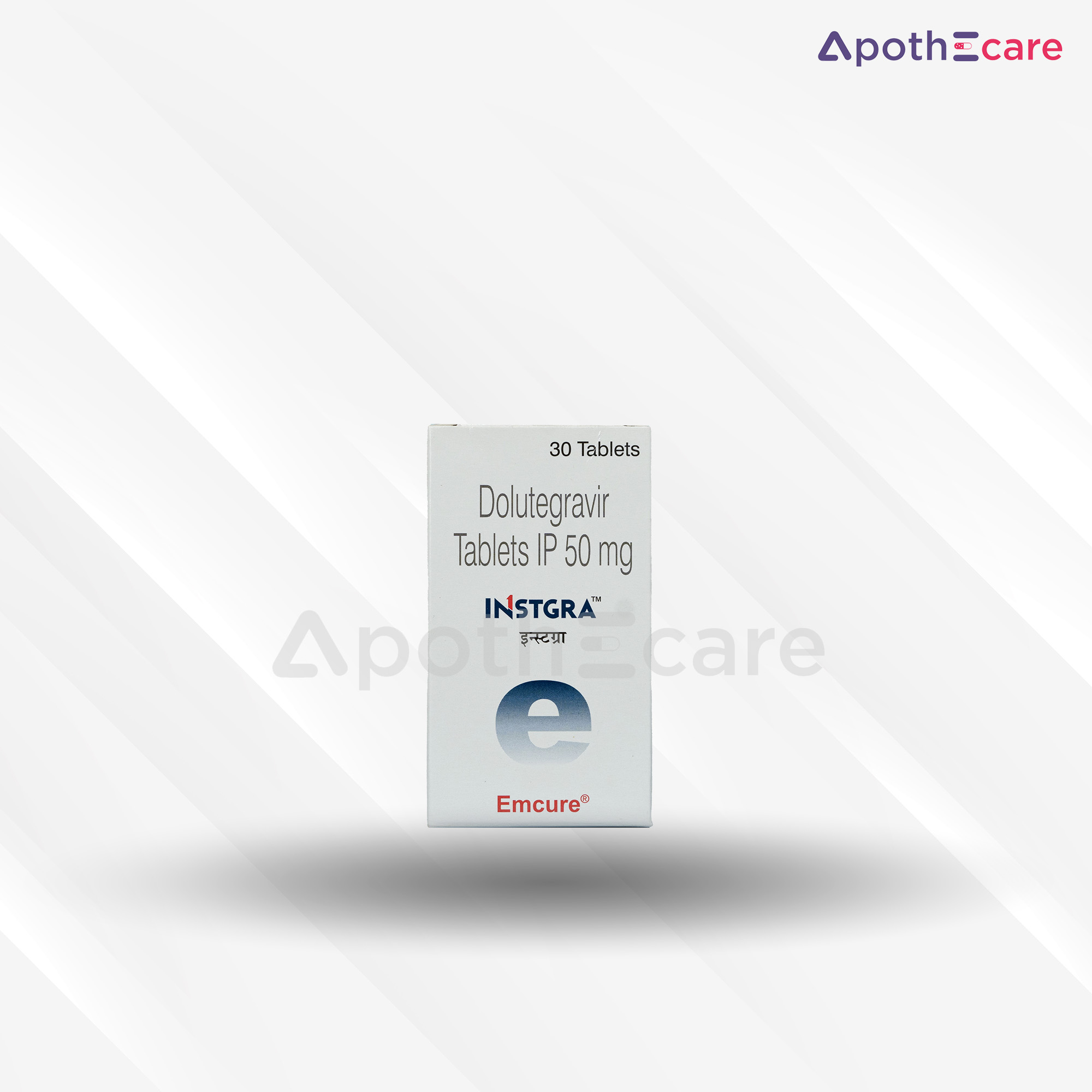 Instgra 50mg tablet, used for the treatment of HIV-1 infection.