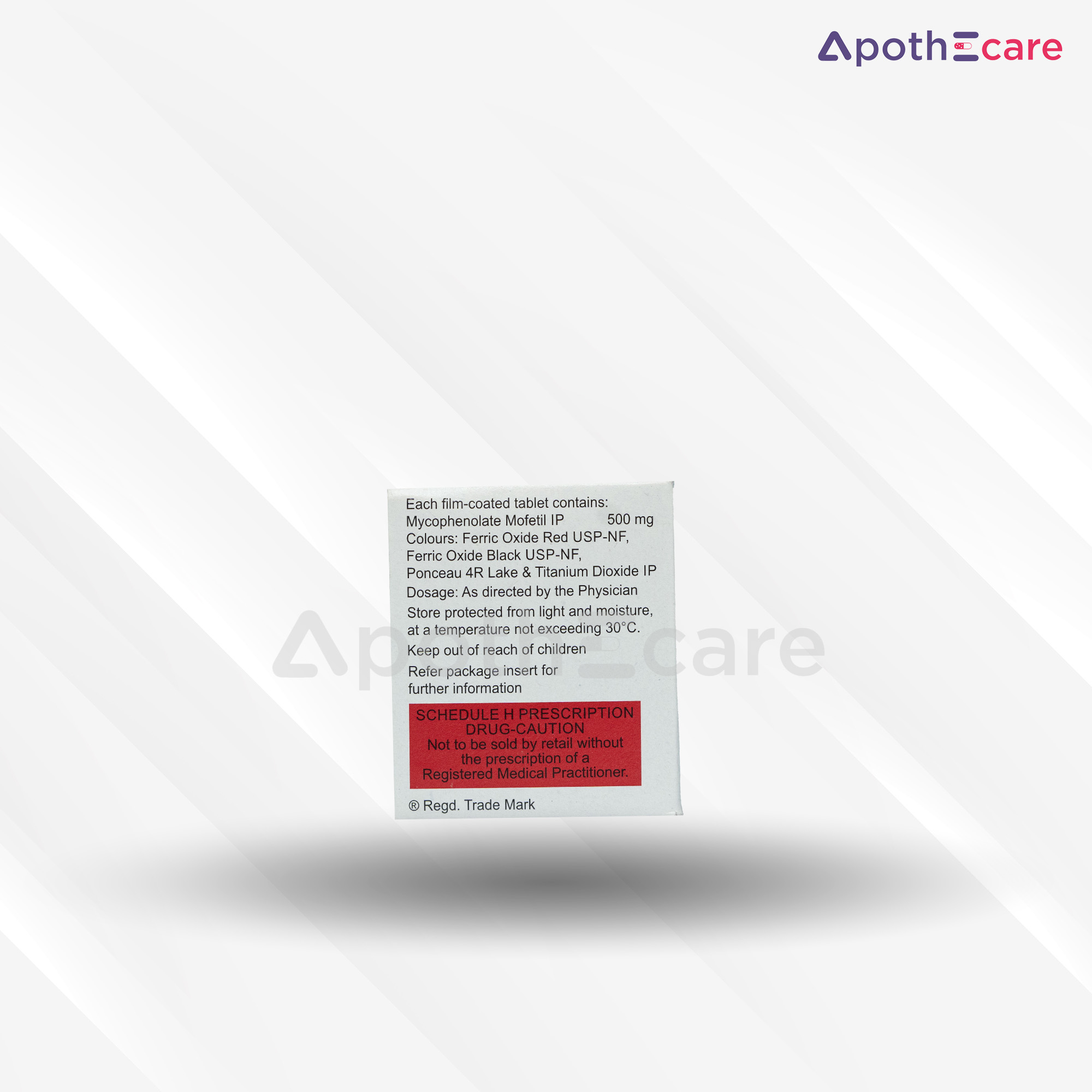 Ipca MMF 500mg Tablet, a medication for immune system diseases and prevention.