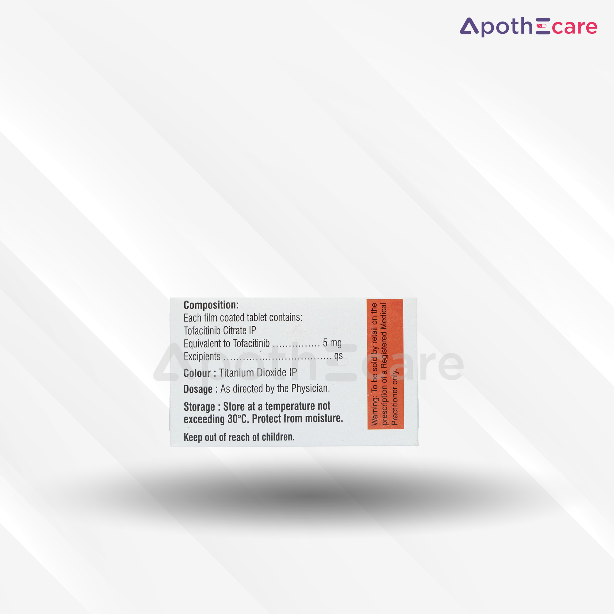 Jakura 5mg pack of 160, used for treating rheumatoid arthritis