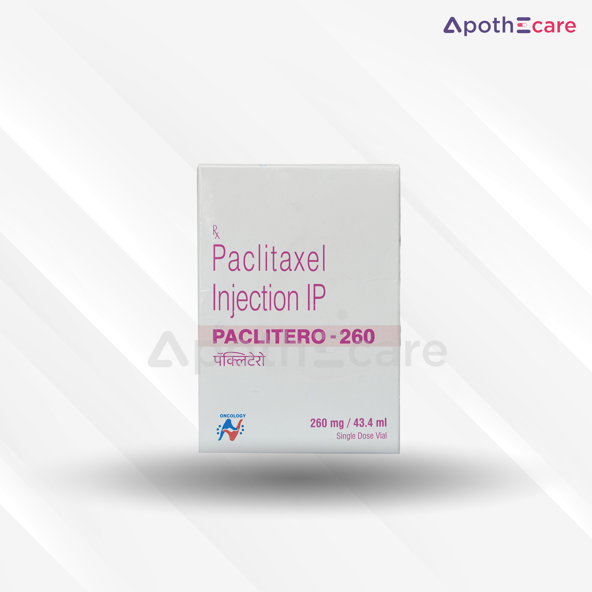 Paclitero 260mg Injection, a chemotherapy drug.