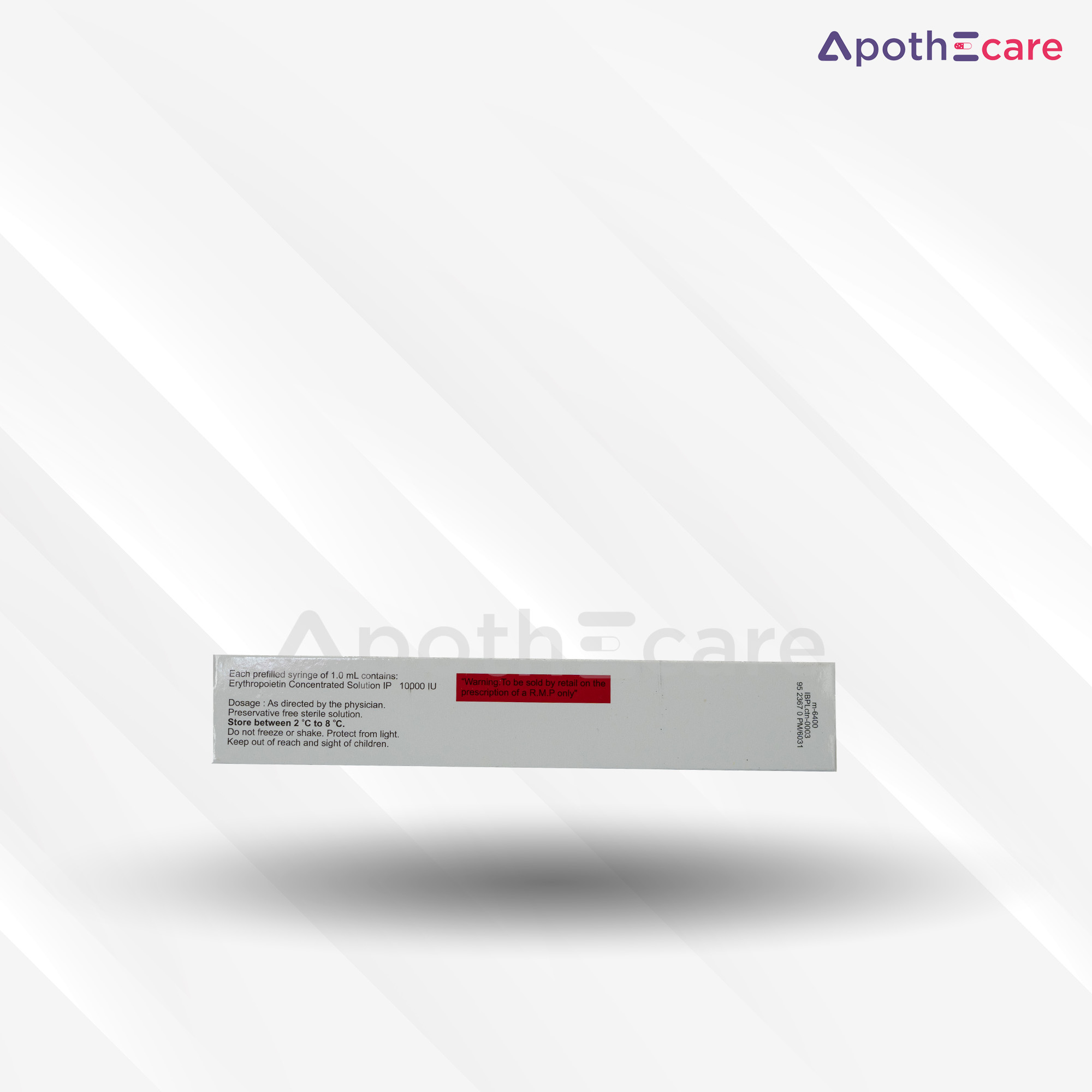 Wepox 10000 IU Injection, It primarily serves to treat anemia.