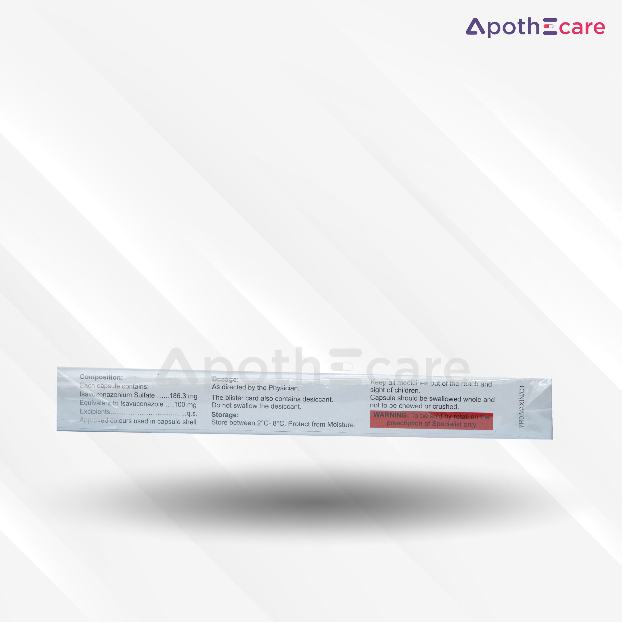 Zisavel 100mg Capsule, is an antifungal medication formulated as a gastro-resistant tablet.