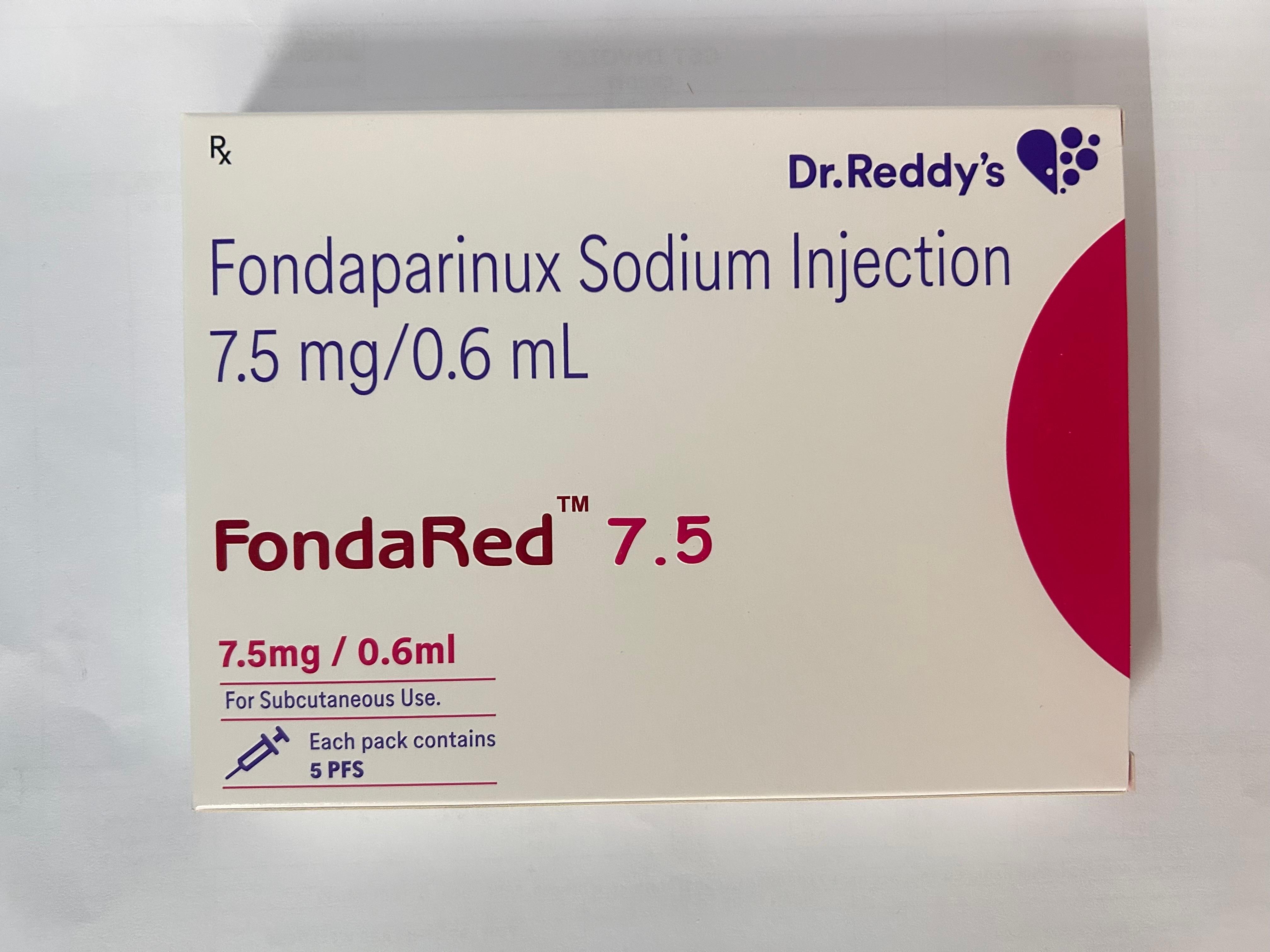 Fondared 7.5mg Injection is an anticoagulant medication that contains Fondaparinux.