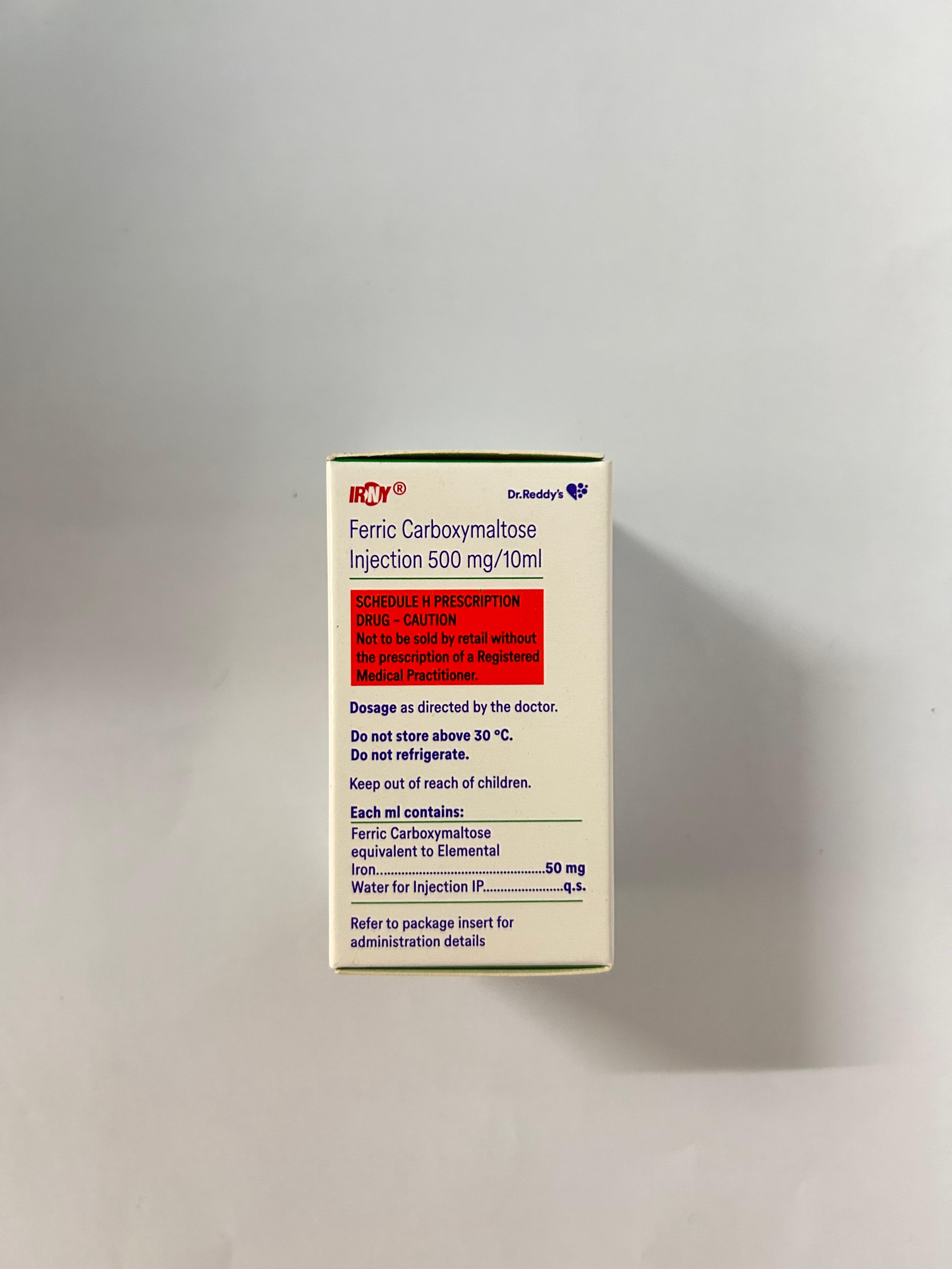 IRNY 500mg Injection, is used to treat iron-deficiency anemia