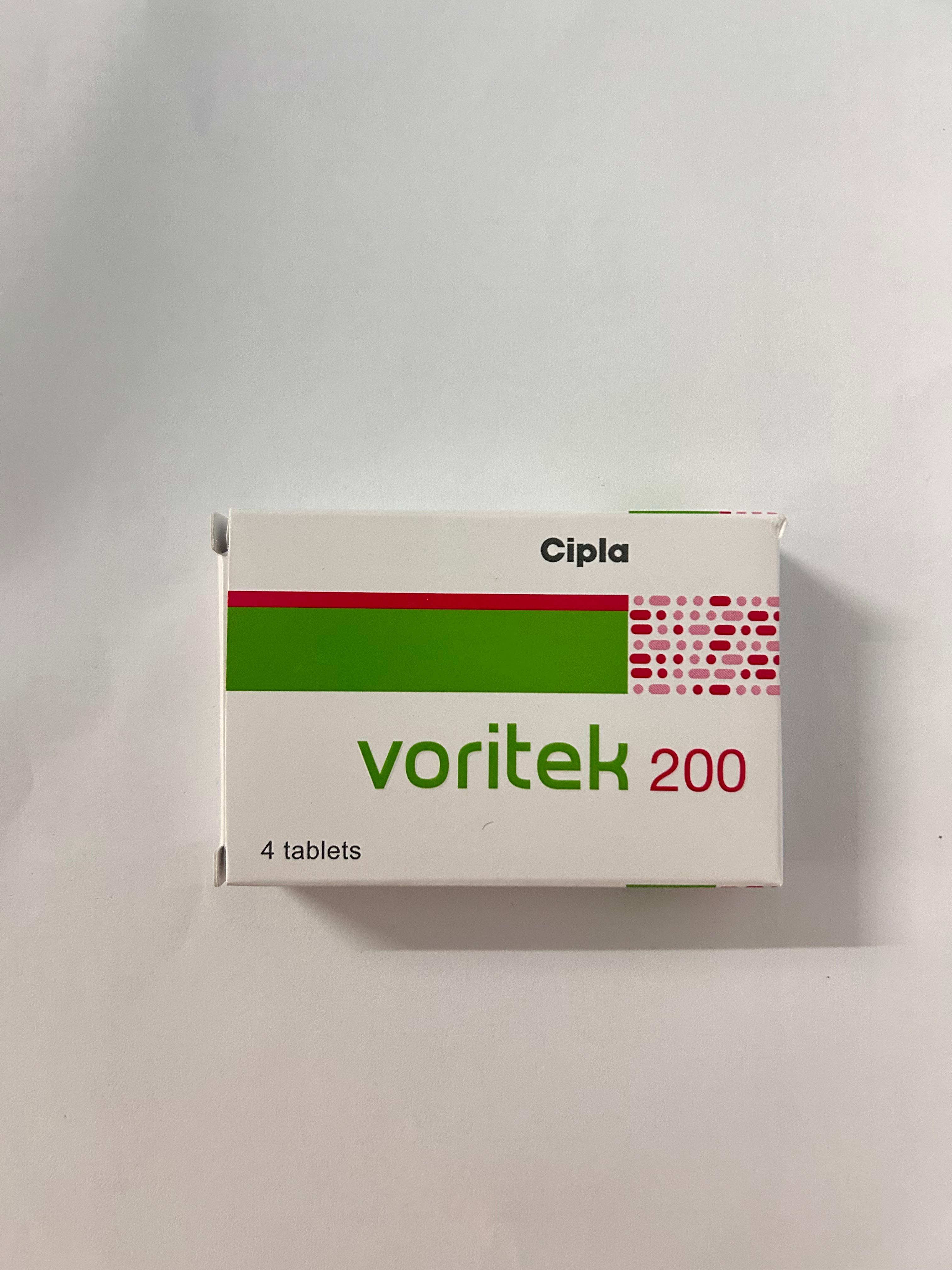 Voritek 200mg Tablet,  which is an antifungal medication used to treat serious fungal infections.